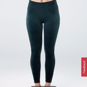 Spanx Velvet Malachite Leggings